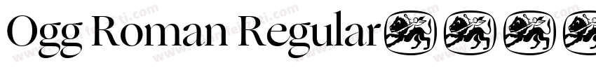 Ogg Roman Regular字体转换